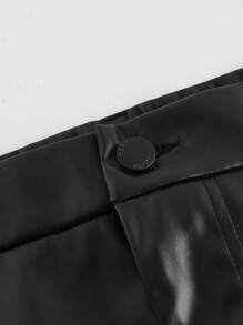SHEIN MOD Váy xẻ cao cổ điển gợi cảm ngọt ngào cỡ lớn, cho mùa đông - màu đen - Xem 3