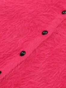 Preteen Tween Girls Plain Spaghetti Strap Camisole Top & Button Front Casual Jacket Set - Pink - View 4