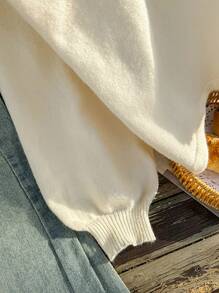 Comfortcana Suéter holgado informal de talla grande, otoño invierno