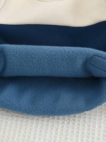 Cozy Pixies Bộ 2 áo hoodie tay dài cổ tròn màu tương phản Jacquard cho bé trai và quần dài cạp chun - Nhiều màu - Xem 11