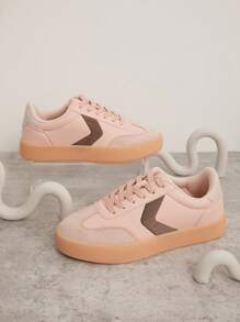 SHUZIA Bestseller Women's Pink Semi-Transparent Gum Rubber Retro Sneakers-Comfortable, Light Weight, Fashion Holiday Vacay Vibe For Fall And Winter Trainers
