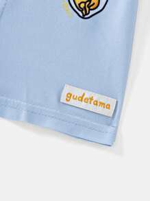 Gudetama X SHEIN Young Boy Cartoon & Japanese Print Comfortable Boxer Briefs - Blue - View 5