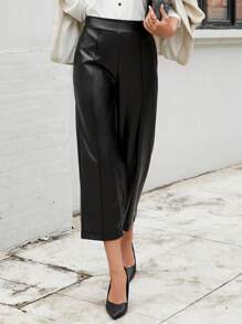 EMERY ROSE Pantalones de vestir negros para mujeres - Negro - Ver 6