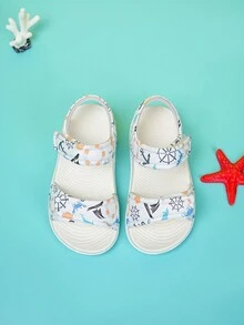 儿童卡通可爱舒适休闲运动凉鞋 - 白色 - 查看 2