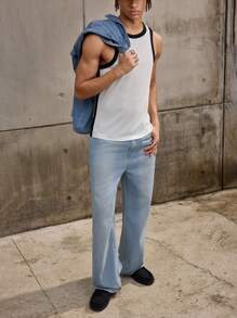 Forever 21 Muscle Fit Tank Top With Side Rib Detailing In White Fall/Winter - White - View 6