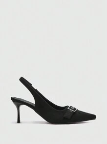 CUCCOO BIZCHIC Escarpins à talons hauts à bout pointu noir, pour femmes, usage quotidien, bureau, soirée, rendez-vous