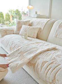 1 Stück dicke Samt-Kaninchenfell Kissenbezug, rutschfeste Sofaabdeckung, staubdicht, waschbar, haustierfreundlicher Schutz, geeignet für Schlafzimmer, Büro, Wohnzimmer, L-förmiges Sofa und 1/2/3/4-Sitzer