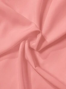 Slaydiva Vacation High Neck With Slit Pockets Wide Leg Jumpsuit - Pink - Pink - View 9