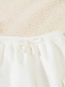 2 st Unga flickor Halloween Ghost Blommig pumpa "BOO" tryck långärmad utsvängd outfit + Halloween-tema + julklapp + vardagskläder - Multifärgad - Visa 3