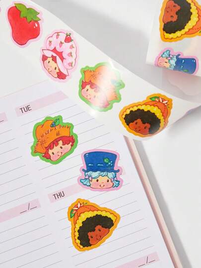 Cartoon Character Pattern Roll Sticker For Notebook And Laptop