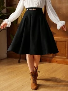 Vintamour Jupe plissée style vintage et élégante pour femme avec ceinture, marron, parfaite pour le travail ou les occasions décontractées, vêtements de rentrée scolaire, vêtements d'automne, tenues d'automne, vêtements d'enseignante, vêtements vintage d'hiver pour femmes, jupe kaki, jupe de bal de promo courte, bordeaux