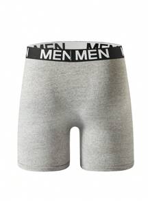 4pcs/Set Men's Letter Print Casual Boxer Briefs - Multicolor - View 2