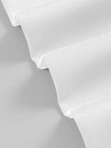 EARO Women's OL Style High-End Fashion Casual Solid Color Waist Metal Chain Design Straight Leg Loose Pants, Comfortable Relaxed Fit Elegant Trousers, Khaki Color, Autumn/Winter - White - View 5