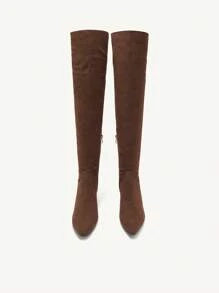 CUCCOO CHICEST Botas altas de punta fina de moda para mujer para fiesta y invierno, para Navidad y Año Nuevo