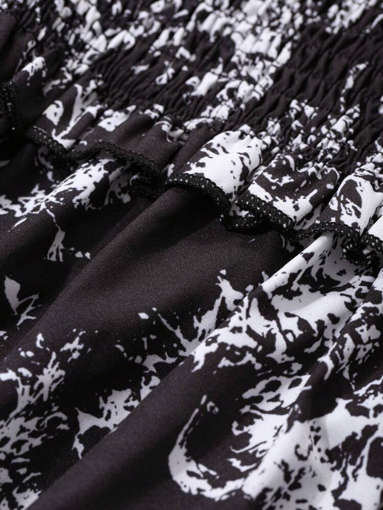 Women Ditsy Floral Long Sleeve Mid-Length Dress, Autumn/Winter,Fall Women Clothes Maxi Dress Boho