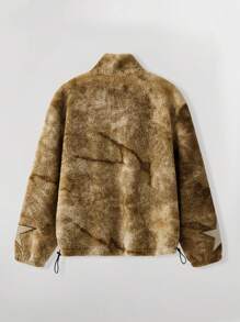 ROMWE MEN ROMWE Avant 男士前拉链长袖简约口袋夹克，休闲日常穿着 - 彩色 - 查看 2