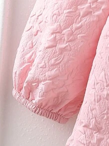 SHEIN 女宝宝甜美淑女新款中国风汉服中式立领上衣和阔腿裤两件套，秋冬