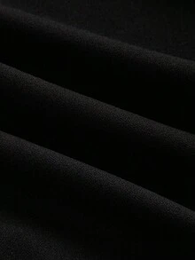 SHEIN Mono de punto acanalado con tachuelas de rhinestone en unicolor para adolescentes