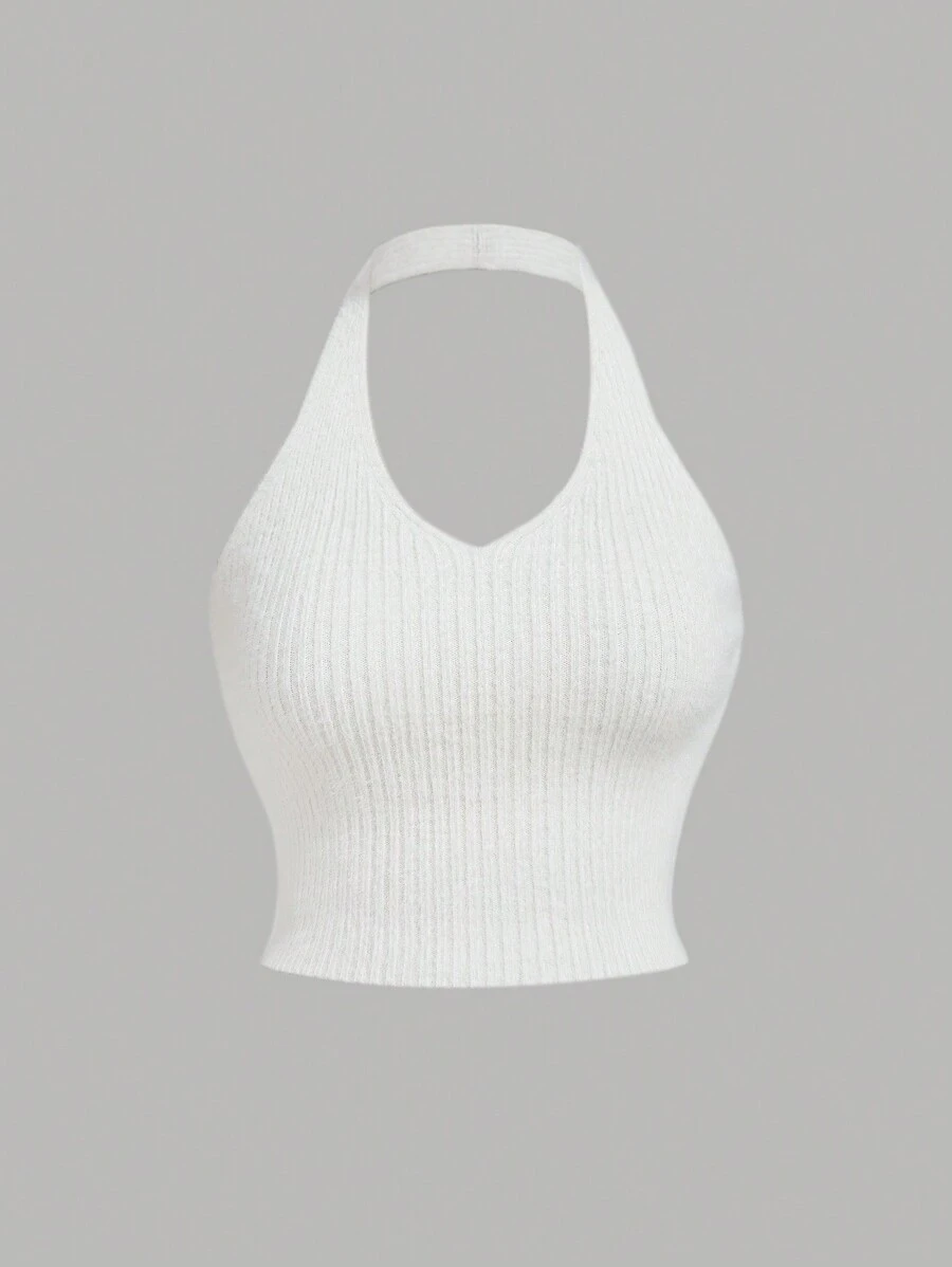 SHEIN MOD Plus Size Fuzzy Spaghetti Strap Camisole, Sexy Base Layer Top - White - View 1