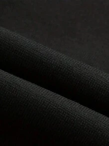 Manfinity Dauomo Men's Casual Zip-Up Stand Collar Sweatshirt For Autumn, Long Sleeve Top - Black - View 3