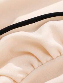 SHEIN 青少年女孩优雅荷叶边下摆长袖连衣裙配腰带，适合日常、节日派对、舞会、假日、夏季、旅行 - 黑色 - 查看 6