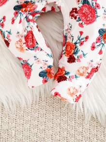 Cozy Pixies Quần dài tay dài cổ tròn họa tiết hoa cho bé gái sơ sinh - Nhiều màu - Xem 6
