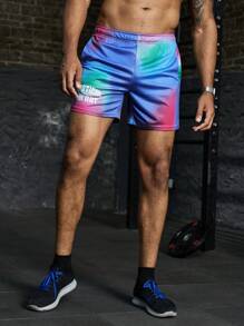 Manfinity Sport Corelite شورتات رياضية كاجوال للرجال بخط جيب ملون بطراز صديق - متعدد الألوان - مشاهدة 5