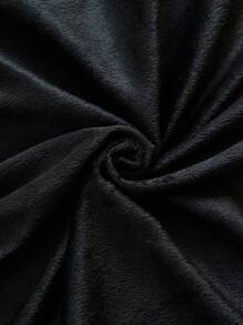 1 件黑色天鹅绒床笠温暖柔软纯色毛绒床笠特大号双人床尺寸，奢华超柔软舒适床单，带 11.8 英寸深口袋，适合秋冬和春季，无枕套宿舍床上用品返校床上用品 - 黑色 - 查看 4