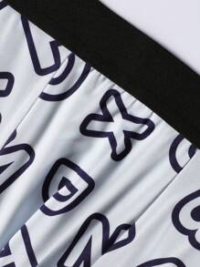 3pcs/Pack Men Letter Print Casual Boxer Briefs - Multicolor - View 6