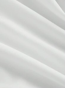 SHEIN MOD Plus Size Color Block Trimmed Sleeveless White Jumpsuit For Women ,Back To School,Preppy Outfits,Fall Outfits,Khaki Skirt,,Going Out Outfits,Vintage Outfits,Work Clothes,Business Casual Women - White - View 4