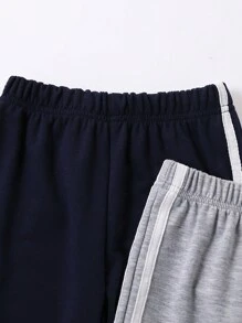 Quần nỉ thể thao cạp chun in sọc hai bên cho bé trai - Nhiều màu - Xem 5