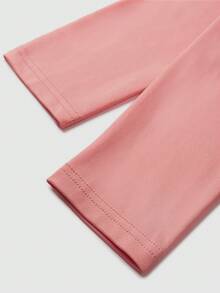 SHEIN Lady 女性花卉印花百褶設計圓領連衣裙 - 粉色 - 查看 5