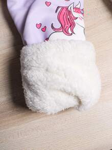 Tween Girls Long Sleeve Front Button All-Over Print Hooded Casual Jacket - Violet Purple - View 8