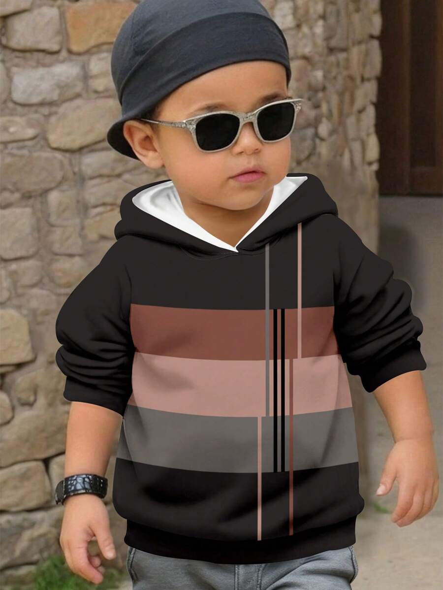 SHEIN Áo nỉ dệt kim mềm mại, dáng rộng, thoải mái cho bé trai, thích hợp cho mùa thu và mùa đông. - trắng - Xem 1