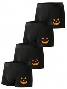 4pcs/Set Halloween Pumpkin Design - Black - View 8