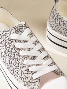 CUCCOO EASI Giày vải đế dày thời trang nữ đa năng thường ngày - Màu be - Xem 3