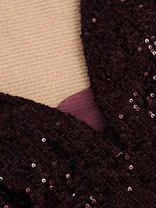 HOMEYEE Váy lưới sequin không tay cổ chữ V, váy dạ hội cocktail câu lạc bộ kỳ nghỉ cổ điển, váy dạ hội trang trọng, dành cho khách dự tiệc cưới, tốt nghiệp, tiệc tối - Màu Đỏ Sâu - Xem 4