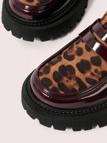 CUCCOO DOLLMOD Giày lười đế dày mũi tròn màu nâu thoải mái cho nữ - Nhiều màu - Xem 3