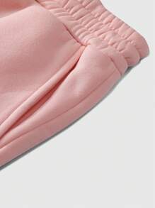 Manfinity Roghcode Ensemble 2 pièces Manfinity Streetrush pour hommes, survêtement casual avec capuche, imprimé tête de mort et lettres, en rose. Ensemble survêtement homme, tenue 2 pièces homme, vêtements homme, ensemble Sweat-shirt à capuche et pantalon de jogging - Rose bonbon - Voir 5