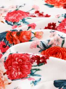 Cozy Pixies Quần dài tay dài cổ tròn họa tiết hoa cho bé gái sơ sinh - Nhiều màu - Xem 3