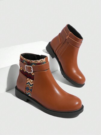 Styleloop Bottes plates cheville géométriques pour femmes