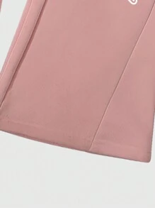 Manfinity Roghcode Ensemble 2 pièces Manfinity Streetrush pour hommes, survêtement casual avec capuche, imprimé tête de mort et lettres, en rose. Ensemble survêtement homme, tenue 2 pièces homme, vêtements homme, ensemble Sweat-shirt à capuche et pantalon de jogging - Rose bonbon - Voir 3