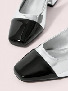 CUCCOO DOLLMOD Classic Silver Ankle Strap Flats - Silver - View 7