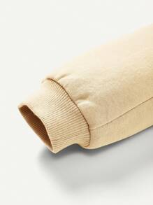 Cozy Pixies 2 件装男婴可爱熊印花圆领上衣和围兜裤套装 - 米色 - 查看 6