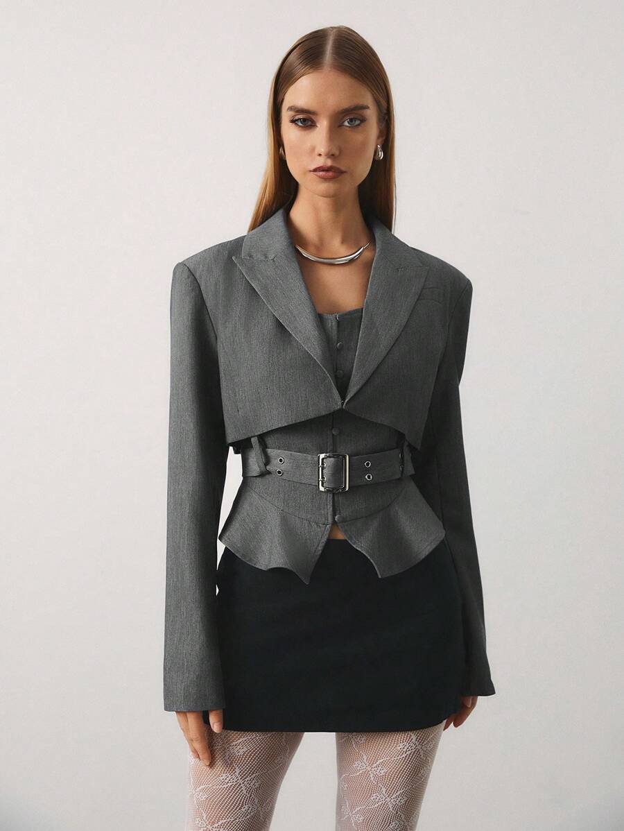 COSMINA 女士时尚通勤别致设计西装外套