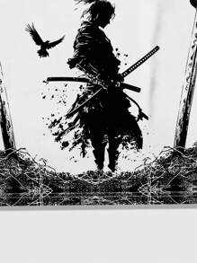 ROMWE MEN Street Life 男士字母与人物图案印花圆领短袖休闲 T 恤 - 白色 - 查看 6