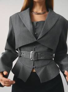 COSMINA 女士时尚通勤别致设计西装外套