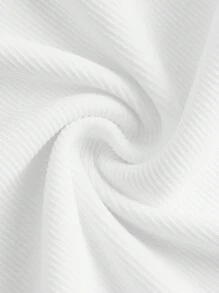 SHEIN Girlism 青少年女孩篮球球衣拼色条纹字母印花短袖衬衫、短裤、吊带背心运动休闲装 - 紅色 - 查看 6