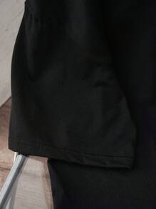 Manfinity Hypemode 男士休闲卡通印花黑色圆领短袖 T 恤 - 黑色 - 查看 4