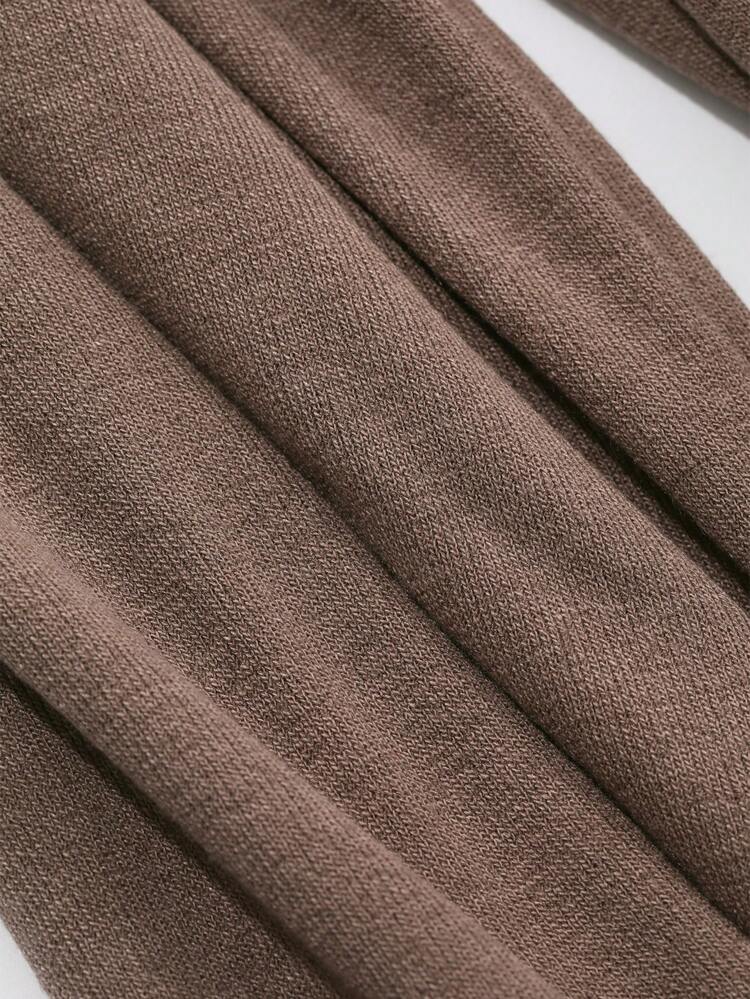 2pcs/Set Women's Plain V Neck Pleated T-Shirt And Wide Leg Pants,Fall Clothes Tracksuits Women Set Lounge Sets For Women